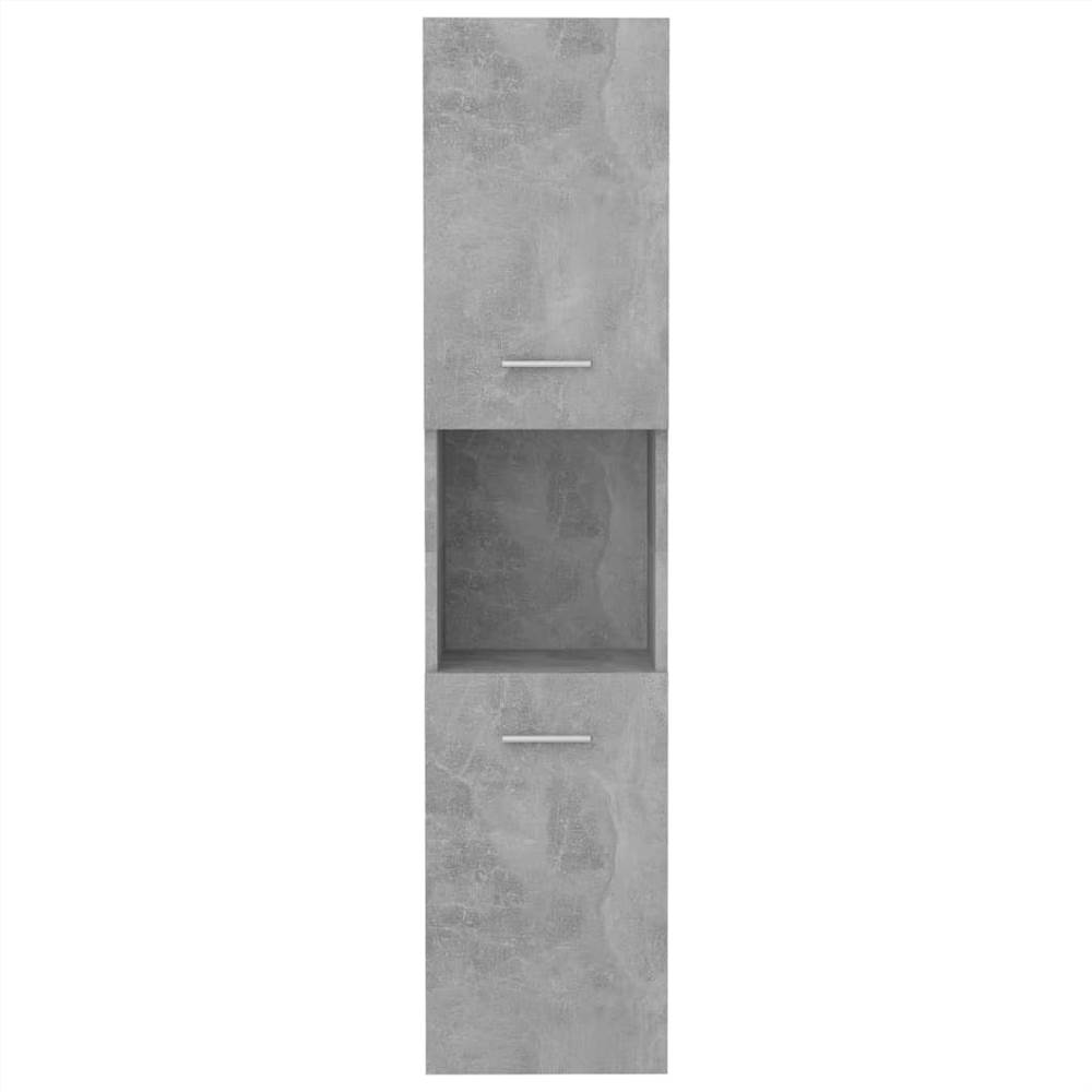 Bathroom Cabinet Concrete Grey 30x30x130 cm Chipboard