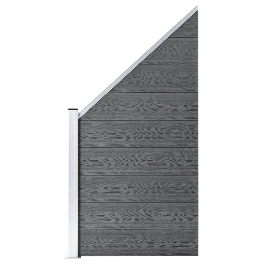 

Fence Panel WPC 90x(100-180) cm Grey