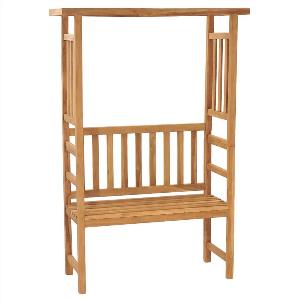 

Garden Bench with Pergola 115 cm Solid Teak Wood