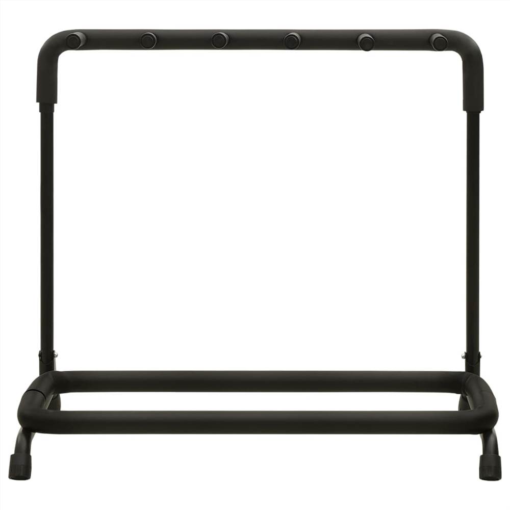 Guitar Stand 5 Sections Black Steel