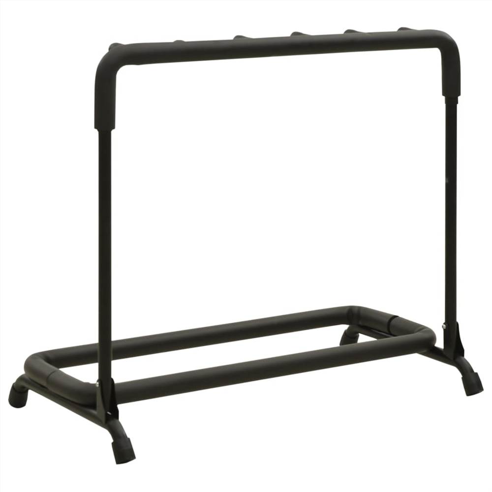 Guitar Stand 5 Sections Black Steel