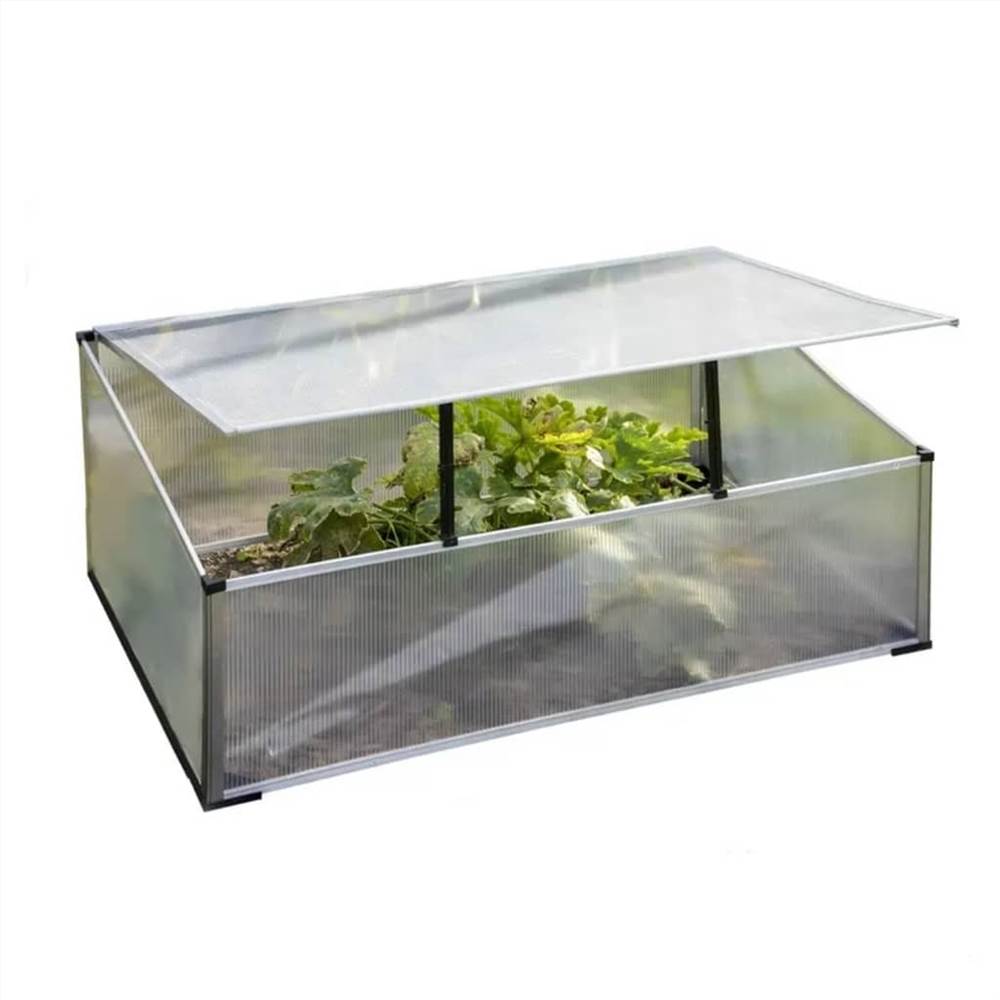 HI Mini Greenhouse 100x60x40 cm Aluminium Transparent