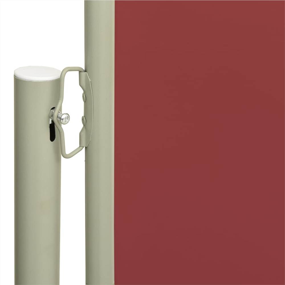 Patio Retractable Side Awning 117x300 cm Red