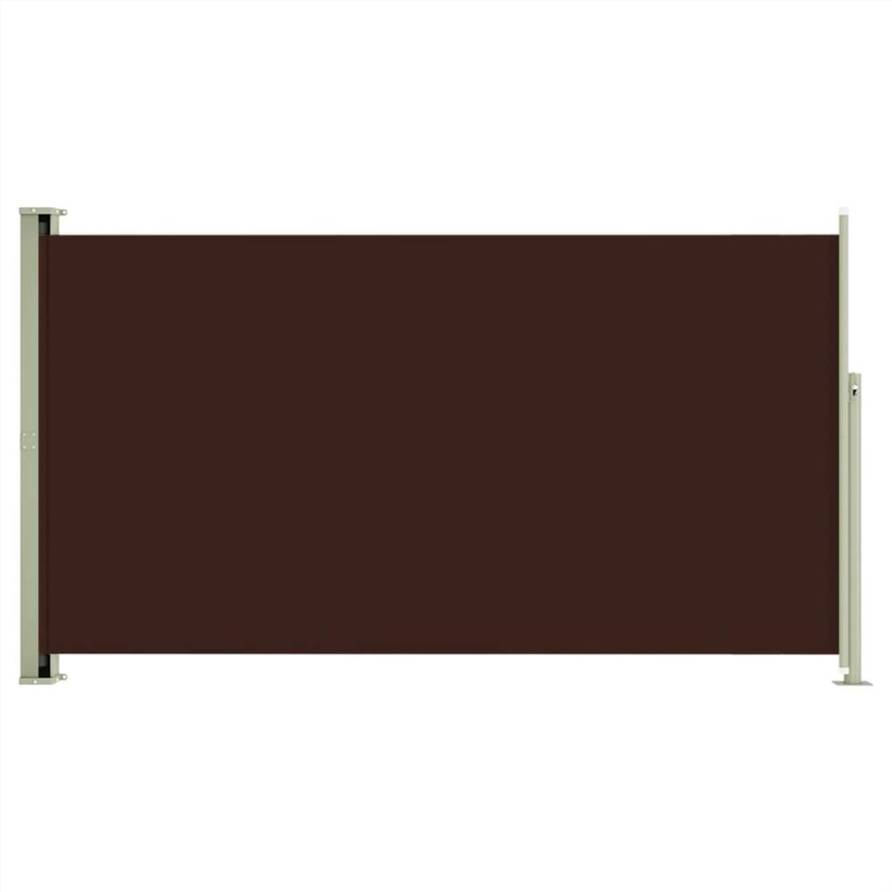 Patio Retractable Side Awning 170x300 cm Brown