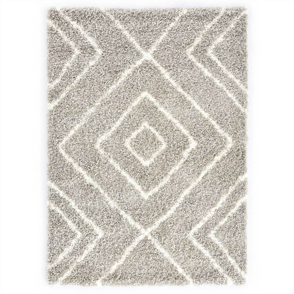 

Rug Berber Shaggy PP Sand and Beige 120x170 cm