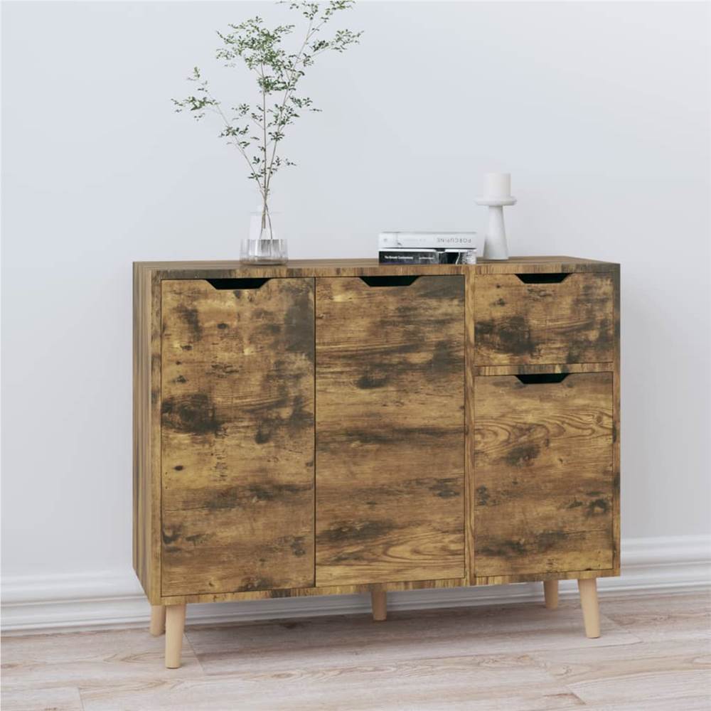 

Sideboard Smoked Oak 90x30x72 cm Chipboard