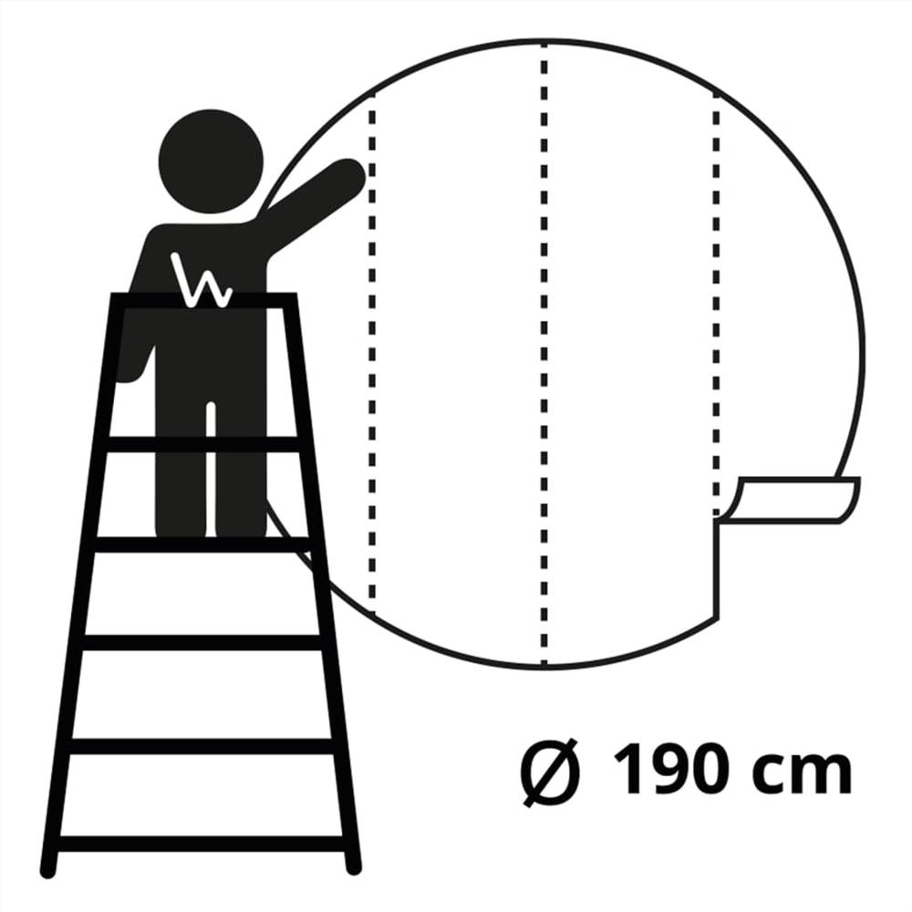 WallArt Wallpaper Circle Hong Kong the Old Days 190 cm