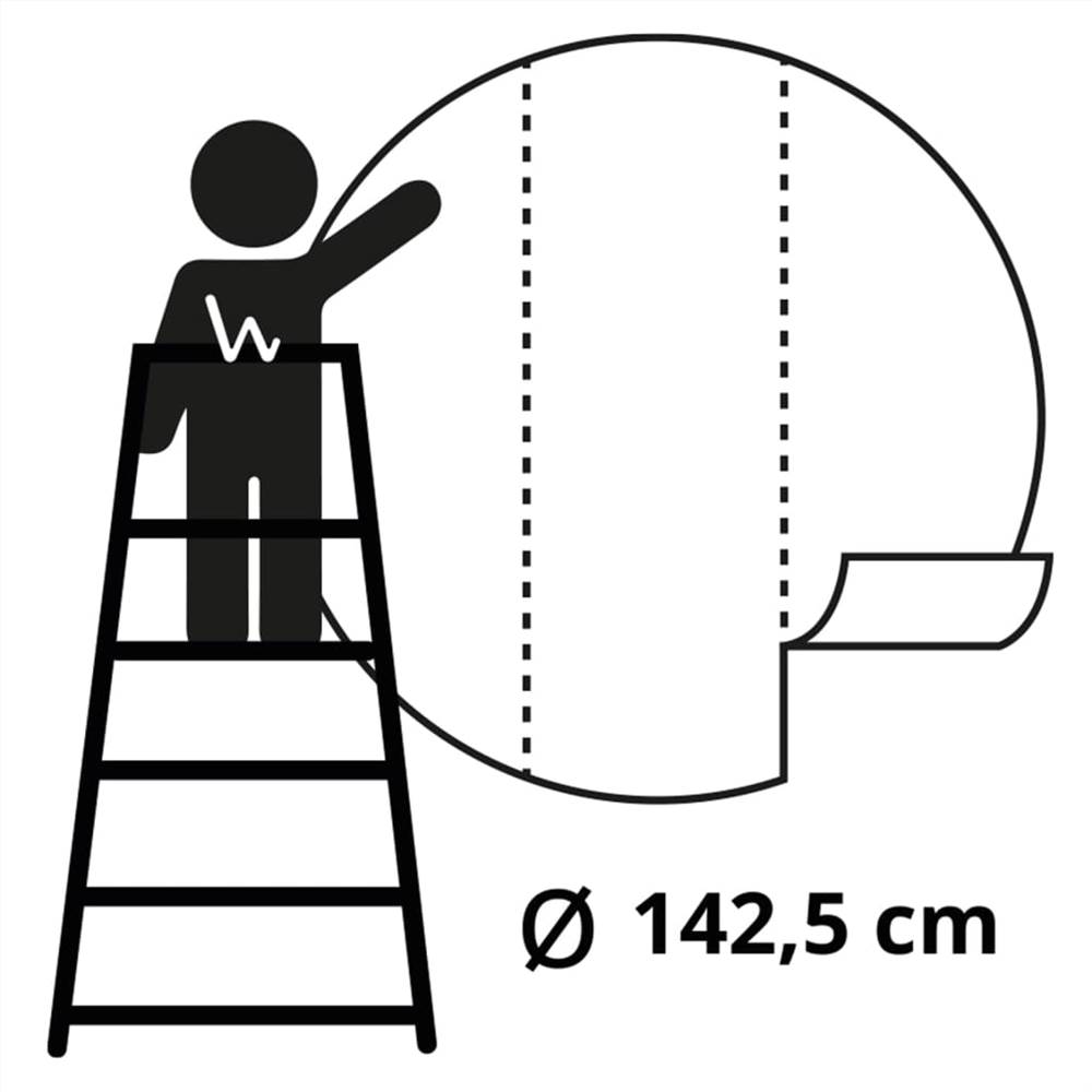 WallArt Wallpaper Circle In the Jungle 142.5 cm