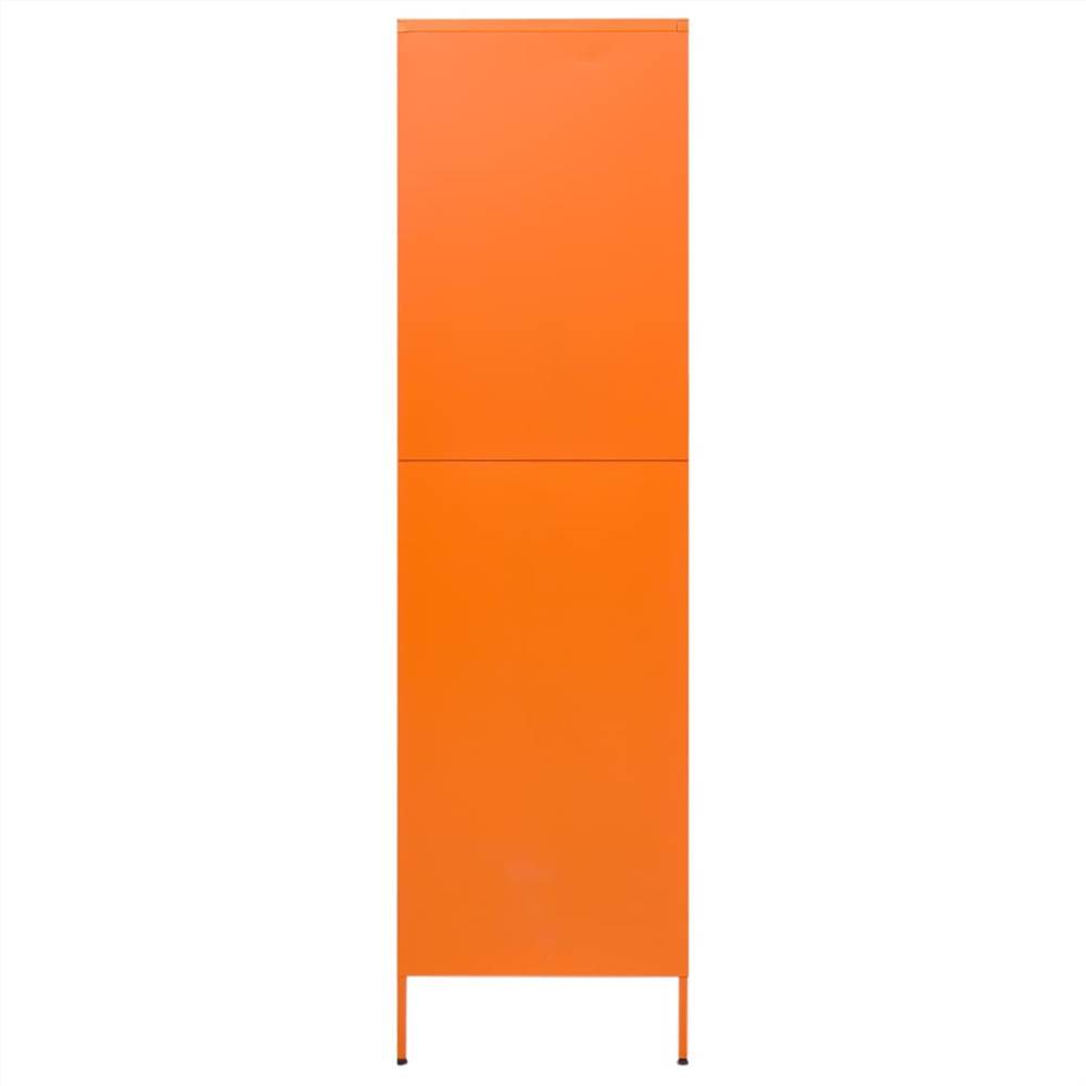 Wardrobe Orange 90x50x180 cm Steel