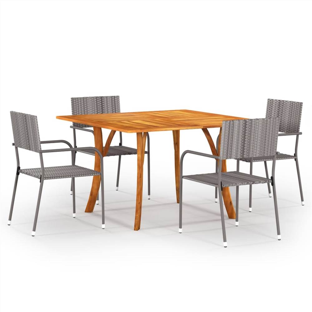 

5 Piece Garden Dining Set Anthracite