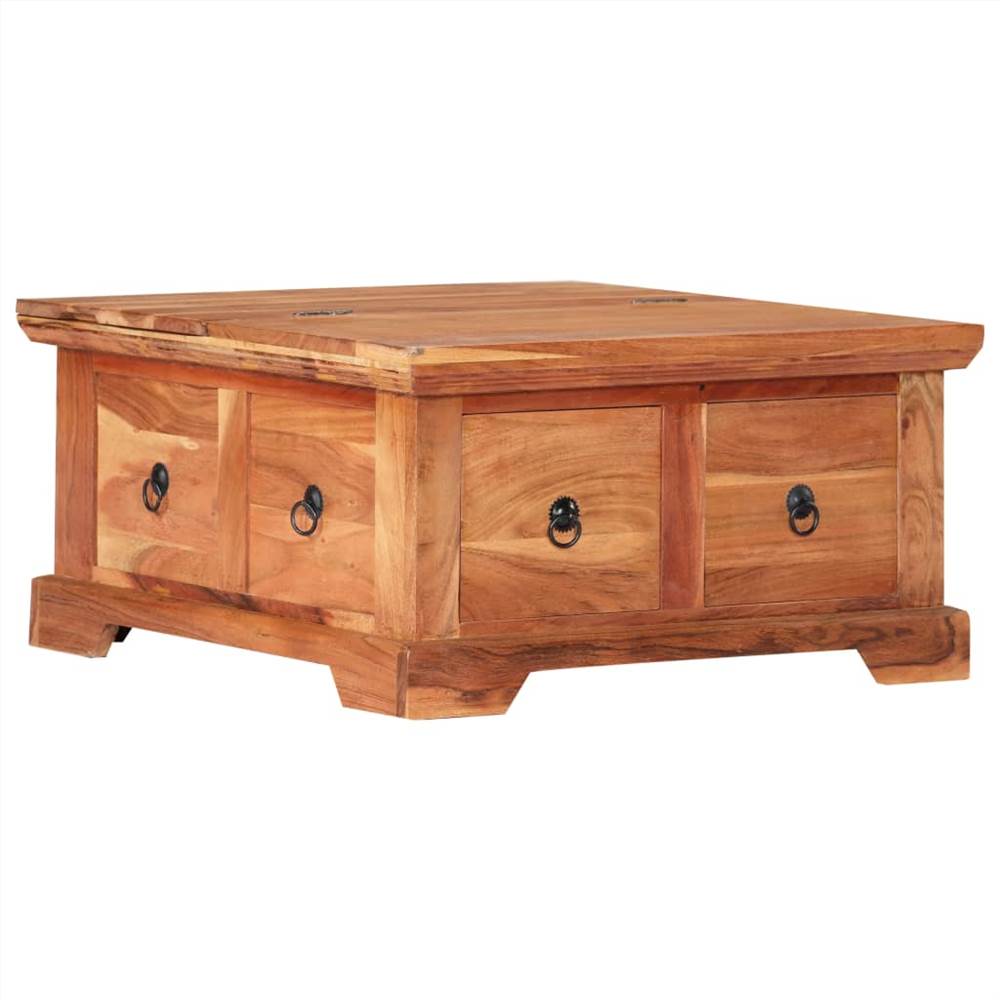 

Coffee Table 66x70x35 cm Solid Acacia Wood