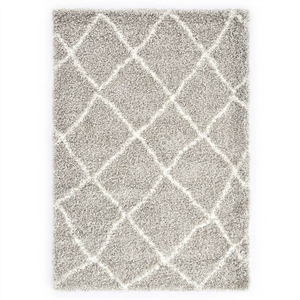 

Rug Berber Shaggy PP Sand and Beige 140x200 cm
