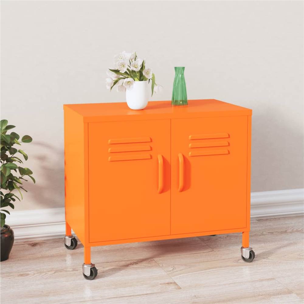 

Storage Cabinet Orange 60x35x49 cm Steel