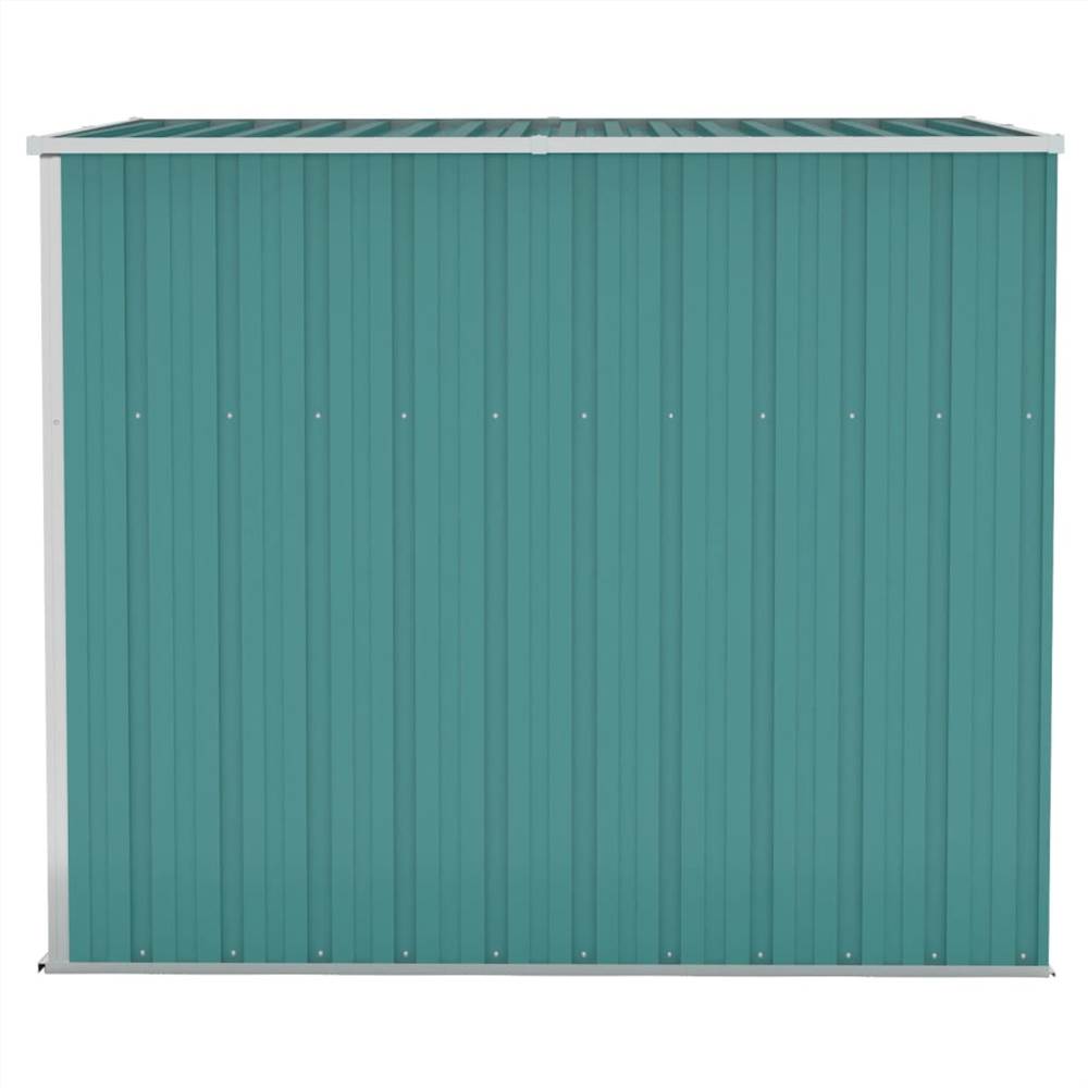 Wall-mounted Garden Shed Green 118x194x178 cm Galvanised Steel