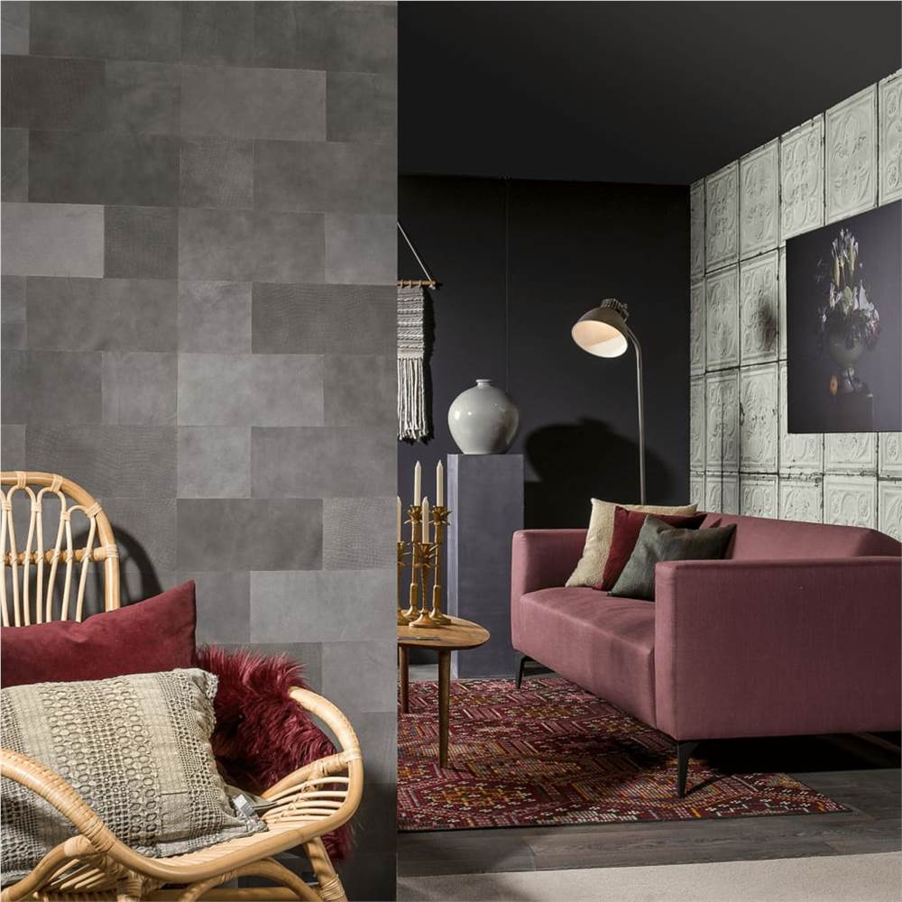 

WallArt Leather Tiles Bowen Shady Grey 32 pcs