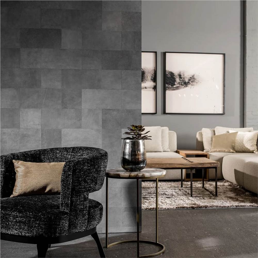 

WallArt Leather Tiles Jordan Bluish Grey 32 pcs