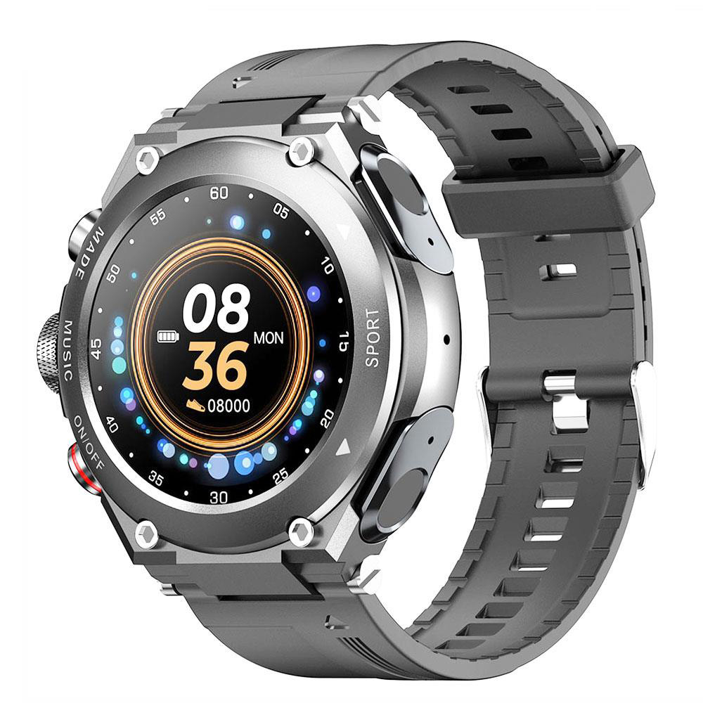 LEMFO T92 Smartwatch Orologio sportivo full-touch a colori IPS da 1.28 pollici con auricolari BT - Nero