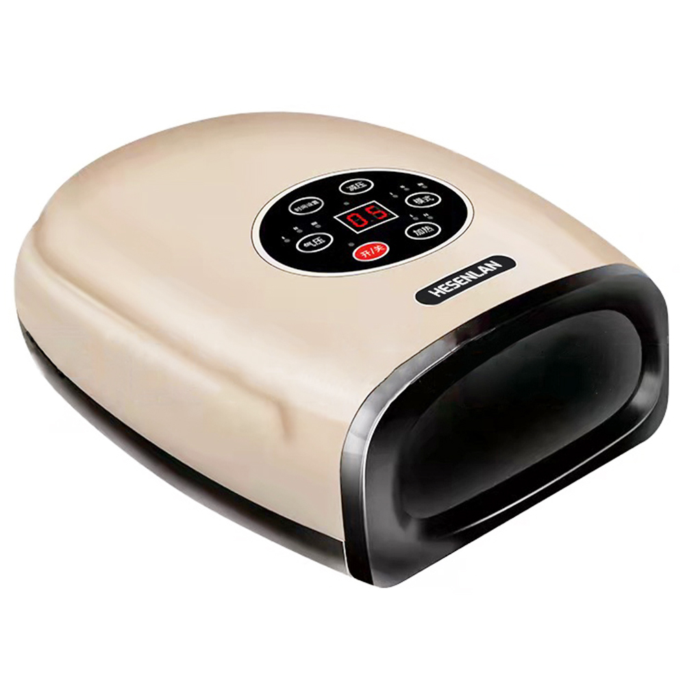 Hand Guard Wireless Hand Massager with Heat and Compression Rechargeable Palm Massage Machine EU Plug - Gold