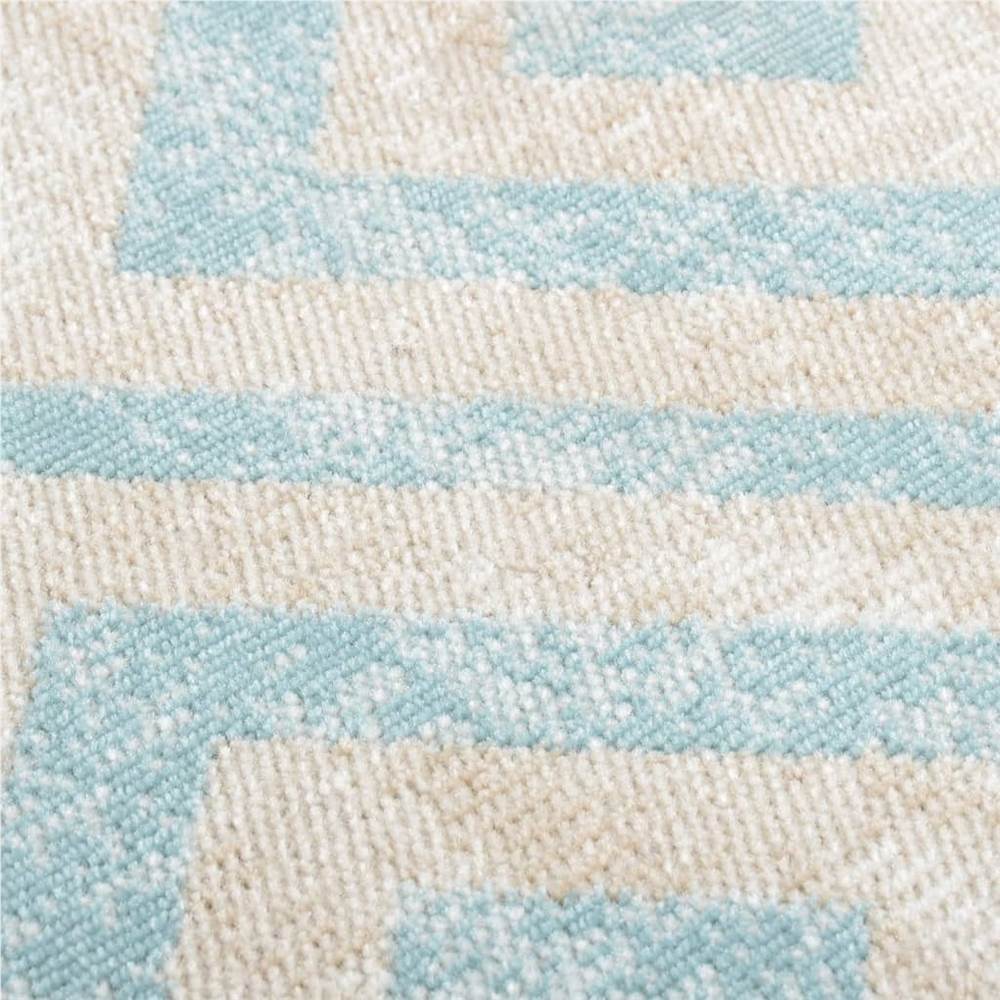 Outdoor Rug Flatweave 100x200 cm Green and Beige