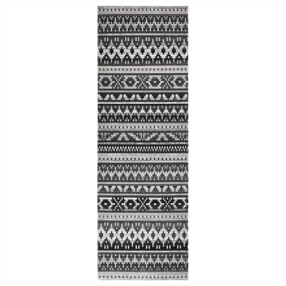 

Outdoor Rug Flatweave 80x250 cm Dark Grey