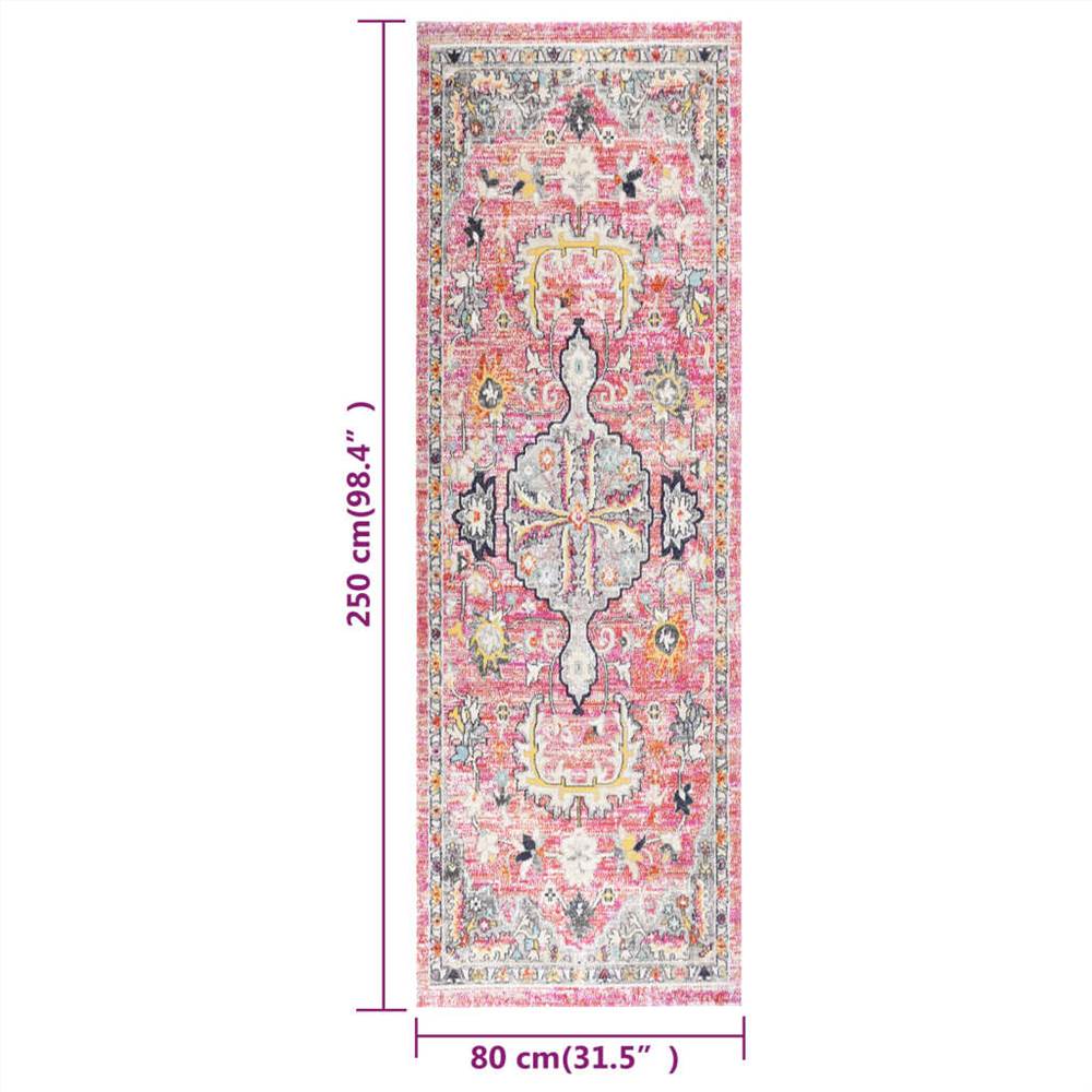 Outdoor Rug Flatweave 80x250 cm Red