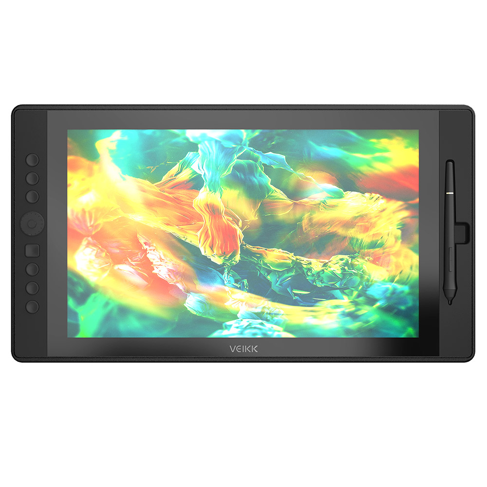 VEIKK VK1560 Перьевой дисплей с 15.6-дюймовым графическим планшетным монитором IPS HD для рисования и письма