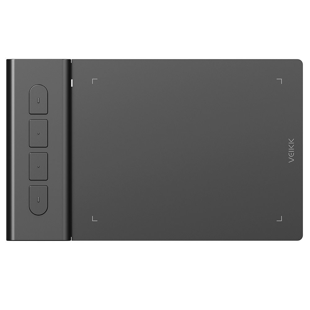 VEIKK VK430 Pen Tablet 4x3'' Active Area with 8192 Levels Support with Windows Android Mac Chromebook for OSU - Black
