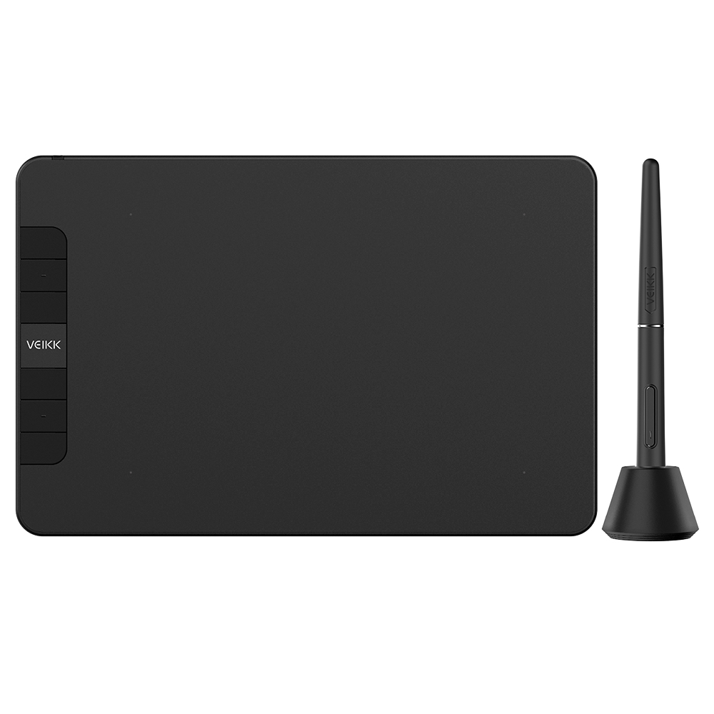 VEIKK VK640 Pen Tablet 6x4'' Area attiva Supporto penna senza batteria con Windows Android Mac per disegno e gioco OSU