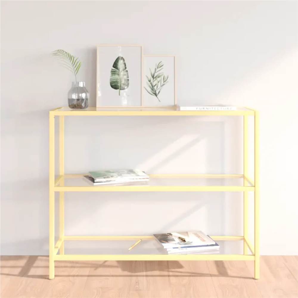 

Console Table Transparent 100x36x90 cm Tempered Glass