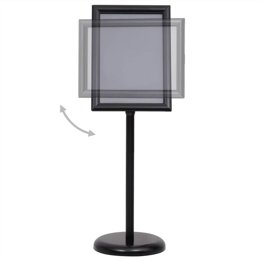 A3 Pedestal Poster Stand Black Aluminium Alloy