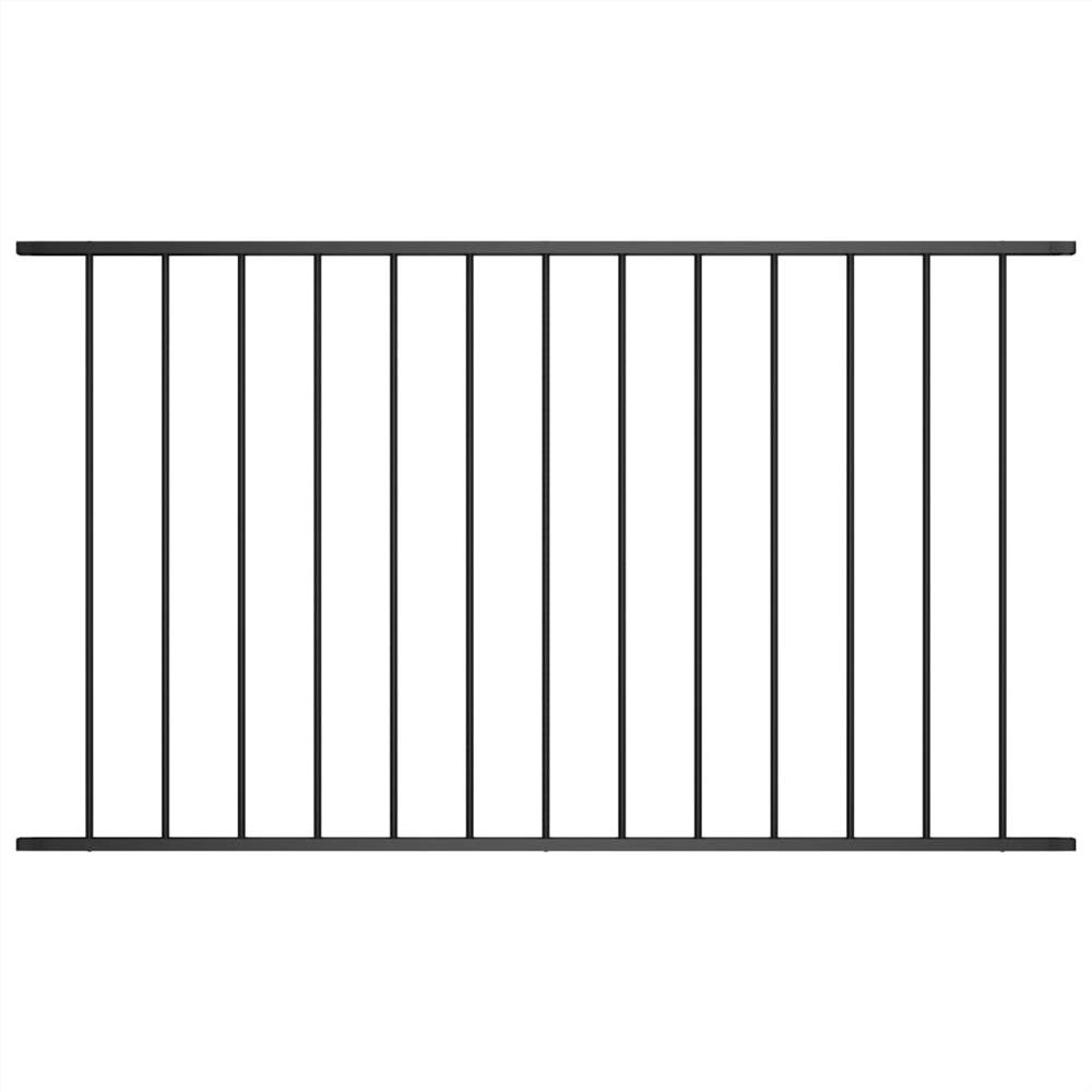 

Fence Panel Powder-coated Steel 1.7x0.75 m Black