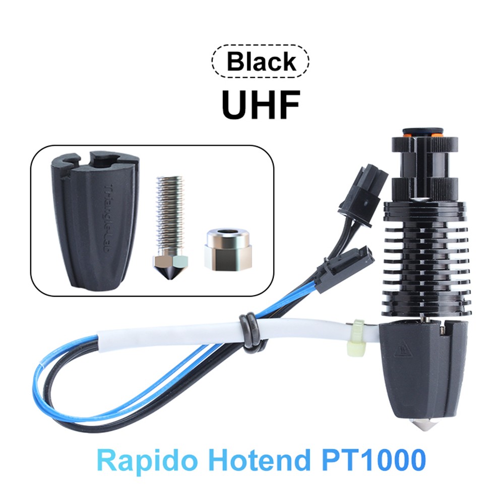Trianglelab Rapido Hotend PT1000 Printing Flow Up To 75mm³/s 115W High Temperature 350C for DDB extruder Ender3 V2 CR10