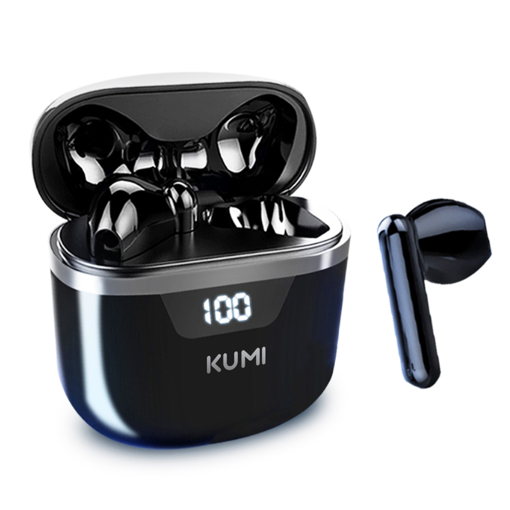 

KUMI G03 TWS Bluetooth 5.0 Earphone In-Ear HiFi Sound True Wireless Sports Earbuds with Microphone - Black