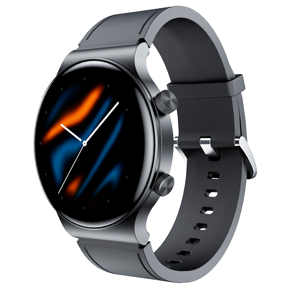 KUMI GT5 Pro Smartwatch Schermo HD da 1.32 pollici con chiamata Bluetooth Modalità sportive multiple Misurazione SpO2 della salute del cuore - Nero