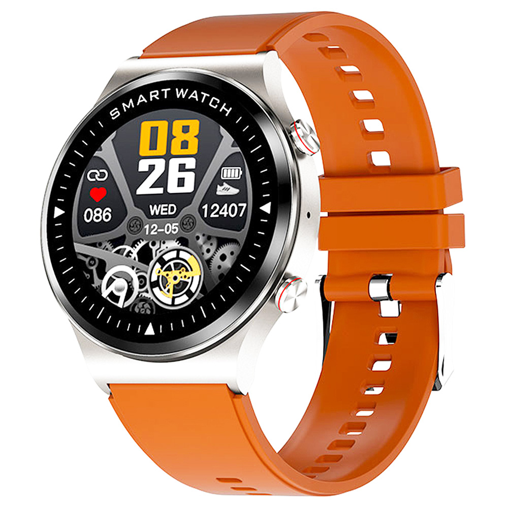 KUMI GT5 Smartwatch 1.28'' IPS HD Screen with BT Call Multiple Sports Heart Rate Monitor SpO2 Measurement - Sliver