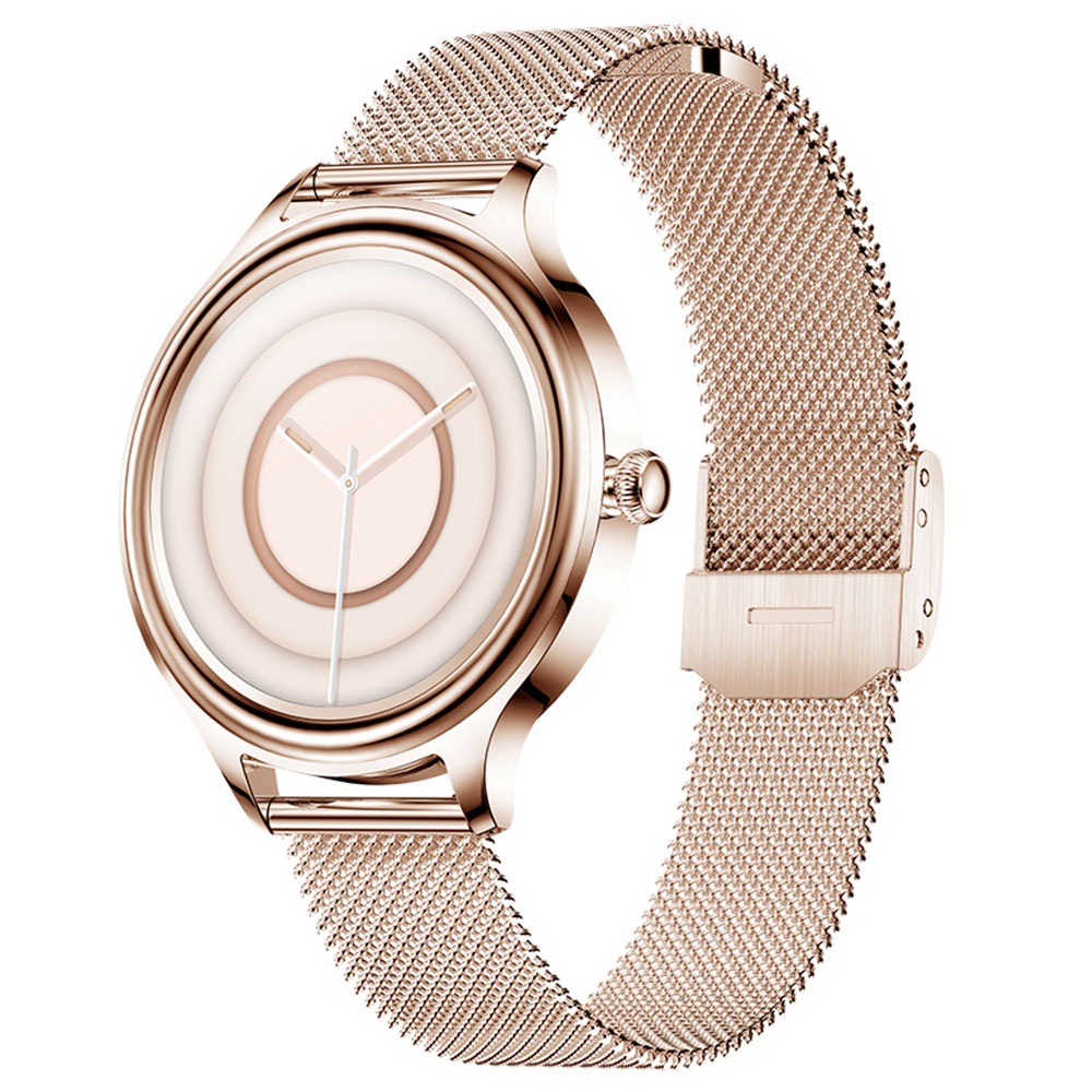 KUMI K3 Smartwatch for Women 1.09 '' HD شاشة ملونة تحليل النوم أوضاع الحركة المتعددة تذكير المعلومات - ذهبي
