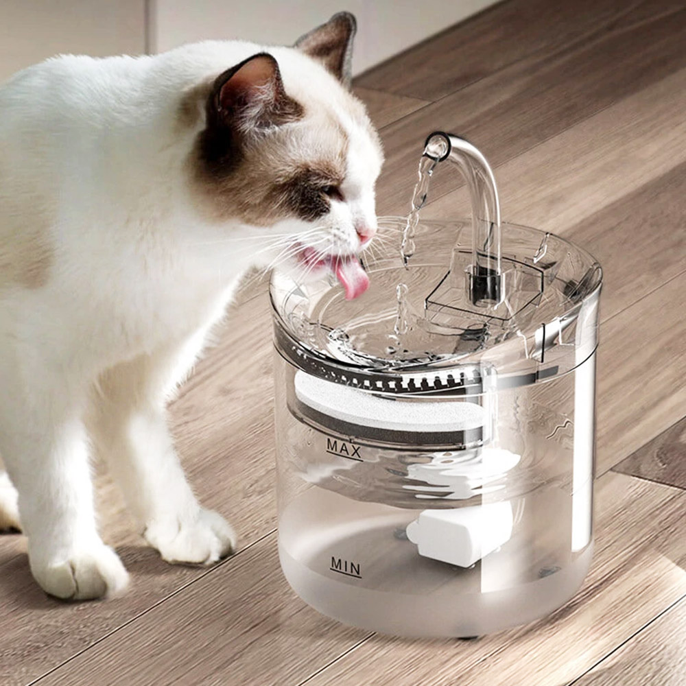 1.8L Pet Water Dispenser Filter Automatic Circulation  with 2 Water Flow Modes and 6 Degree Slope Design Ultra Silent Pump