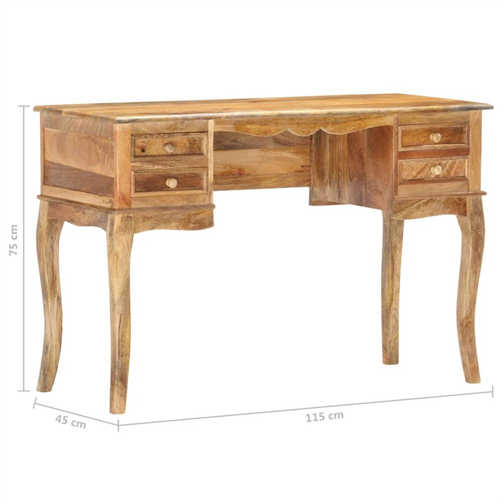 Desk 115x45x75 cm Solid Mango Wood