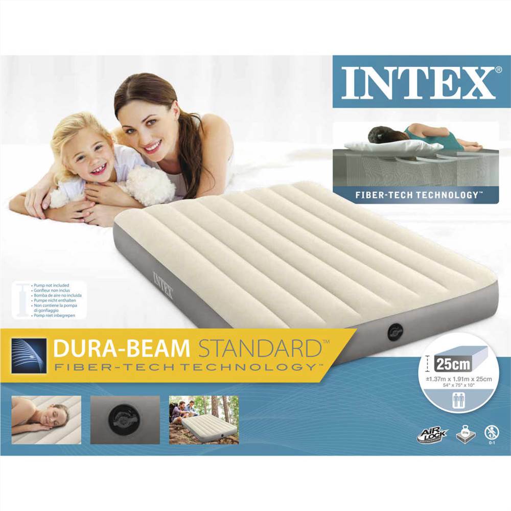 Intex Airbed Dura-Beam Standard Single-High 137x191x25 cm