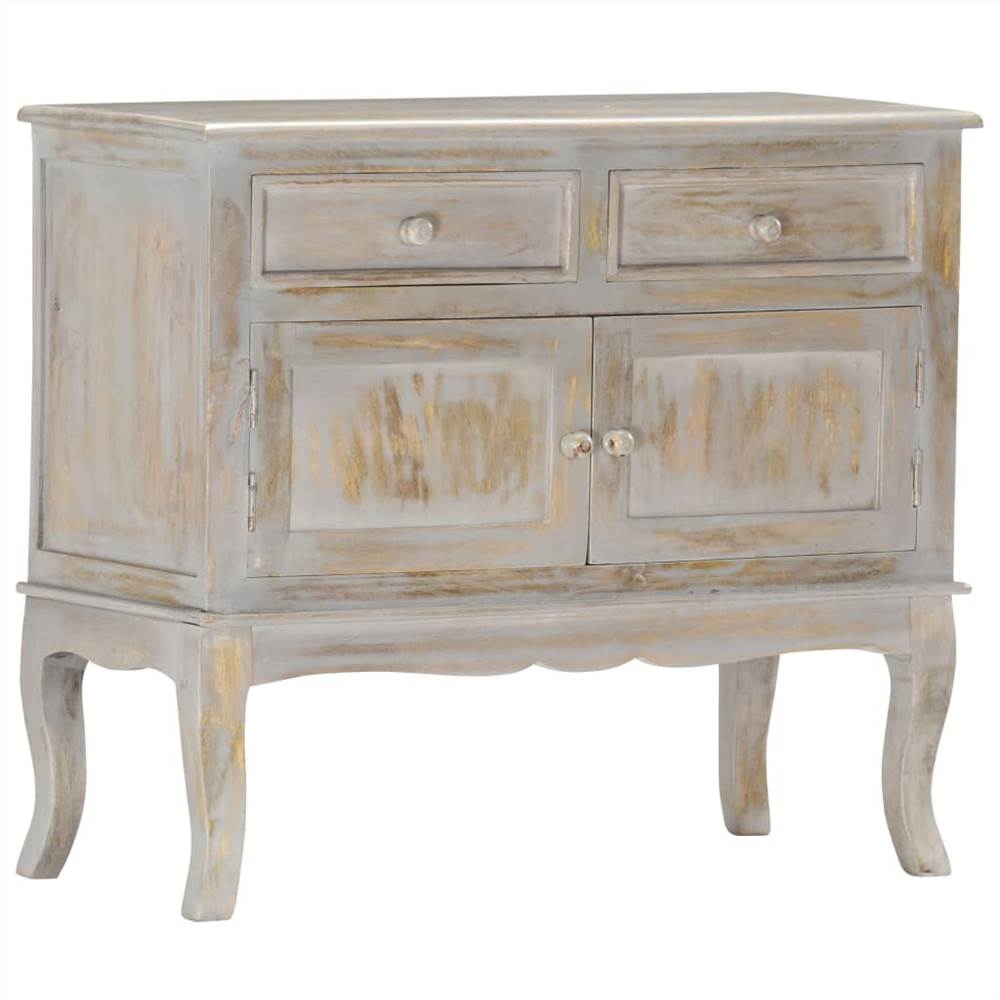 

Sideboard Grey 80x35x70 cm Solid Mango Wood