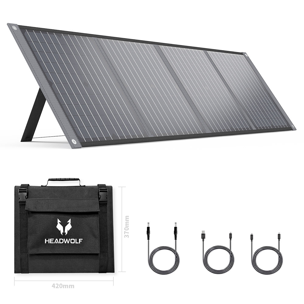 HEADWOLF S100 100 WATT 18V Güç Santrali için Taşınabilir Güneş Paneli
