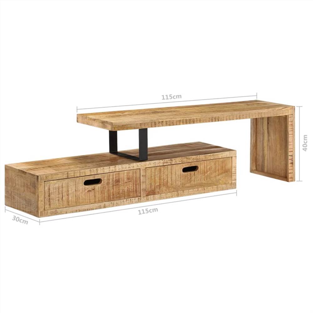 TV Stand Rough Mango Wood