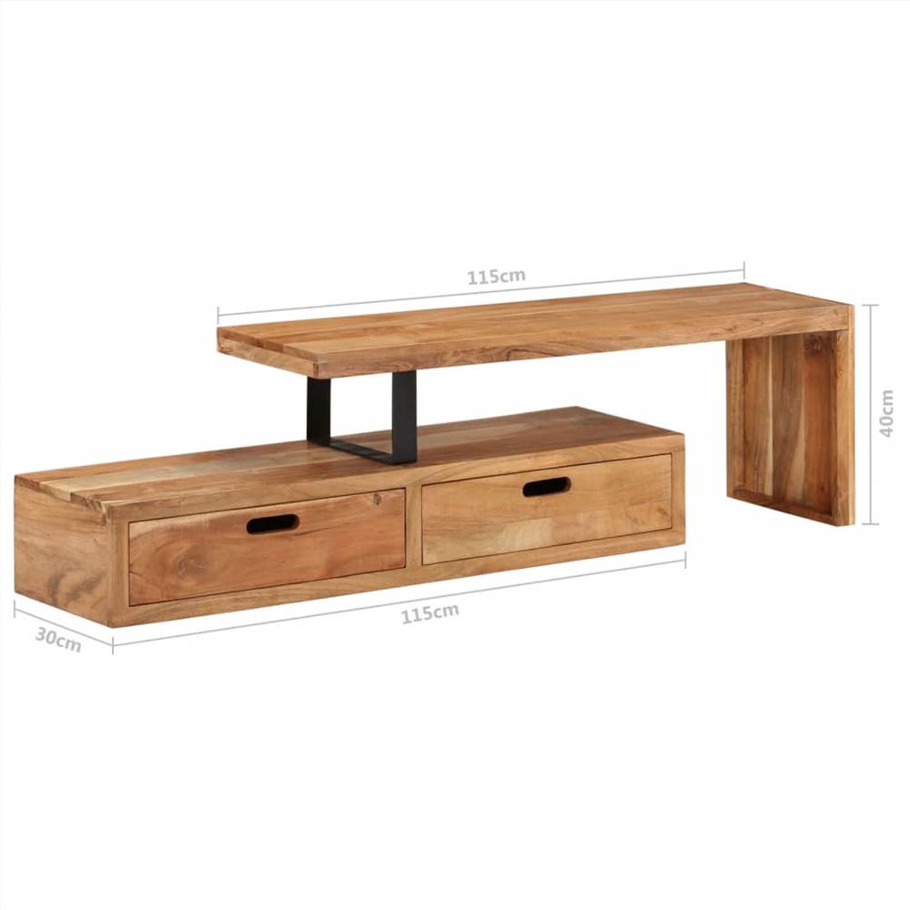 TV Stand Solid Acacia Wood