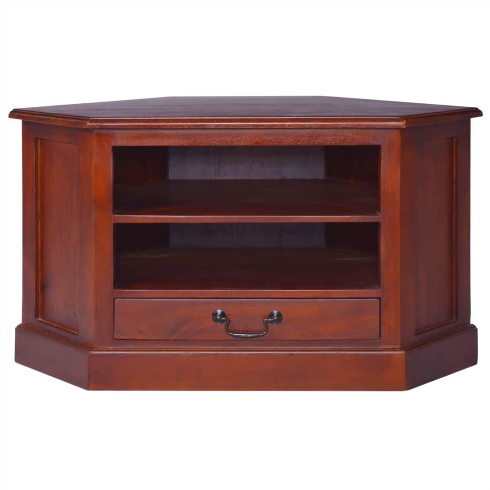 Corner TV Cabinet Classical Brown Solid Mahogany Wood 15 Corner TV Cabinet Classical Brown Solid Mahogany Wood