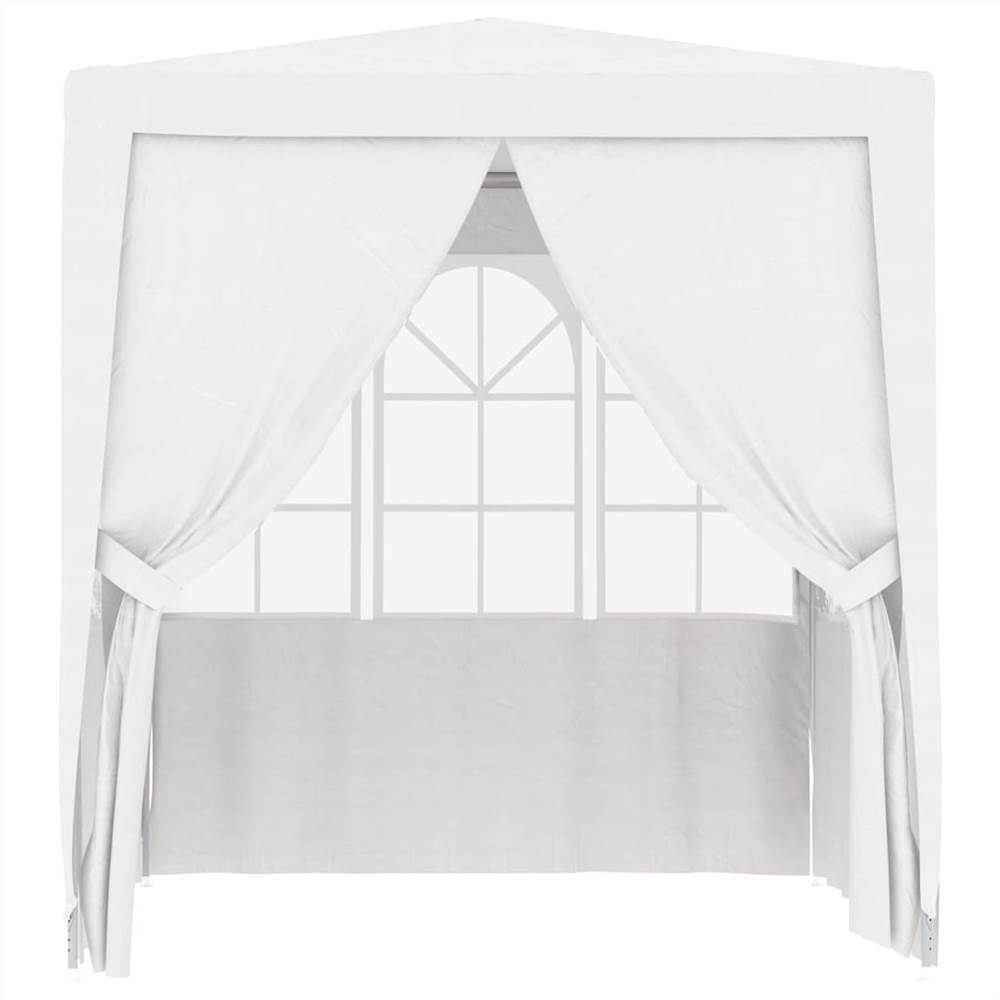 Professional Party Tent with Side Walls 2x2 m White 90 g/m²