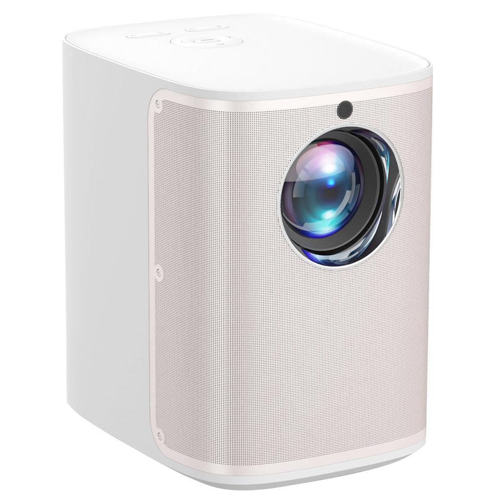 ZZV K1 LCD Projector 600ANSI Lumens 1080P Native Resolution Android 9.0 2+16GB Support 4K HDR - White