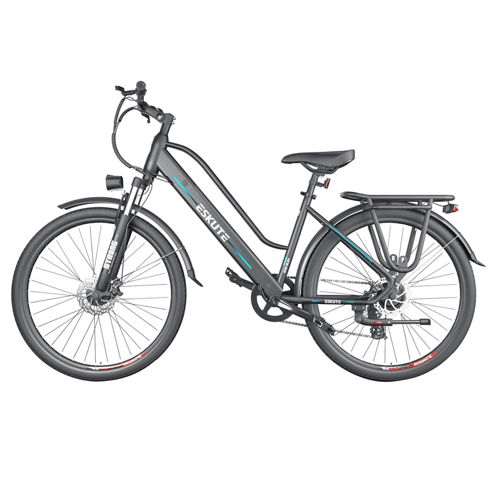 ESKUTE Wayfarer E-City Bike Netuno دراجة كهربائية 250 واط محرك المحور الخلفي 10Ah بطارية لمدى 65 ميلا