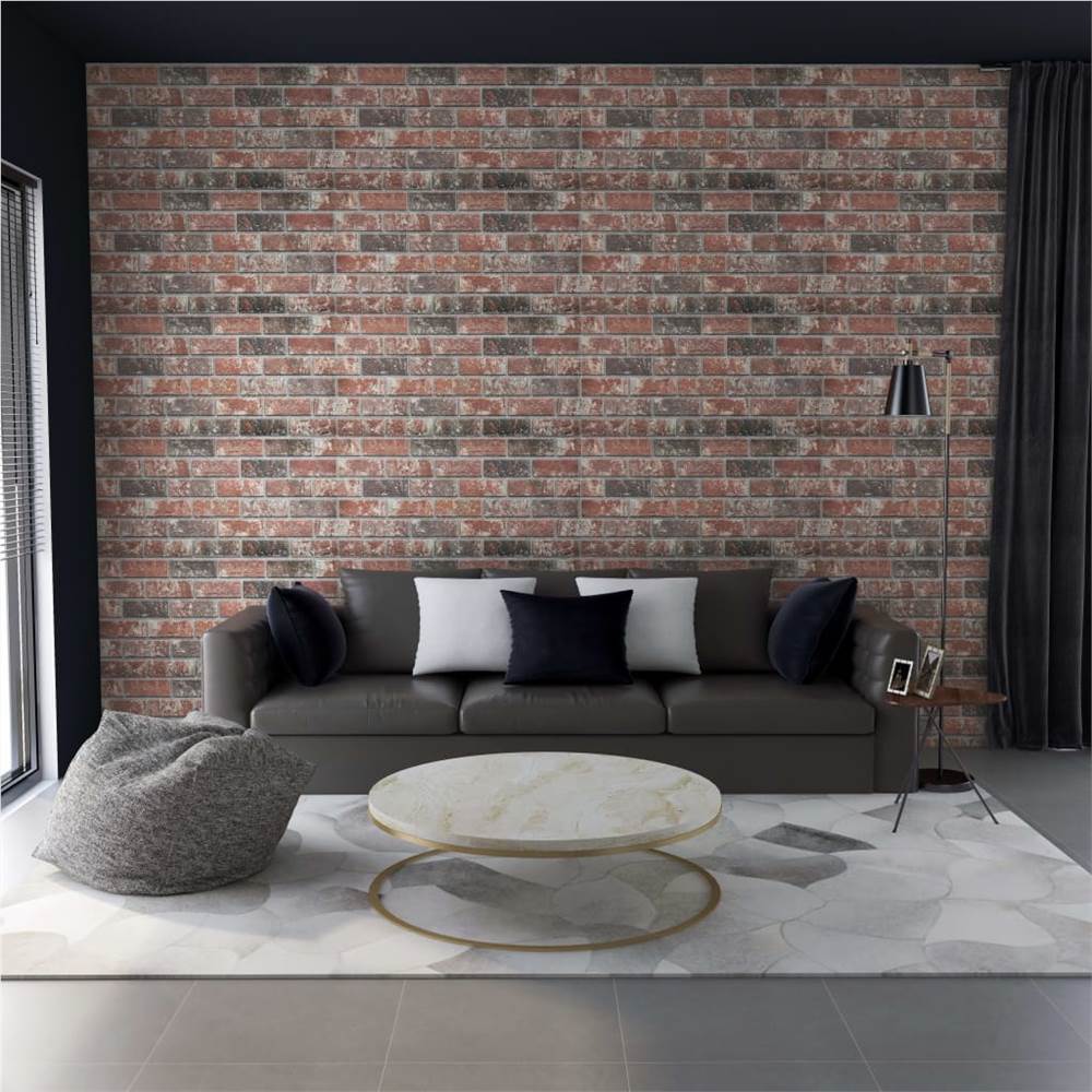 

3D Wall Panels with Dark Brown & Grey Brick Design 10 pcs EPS