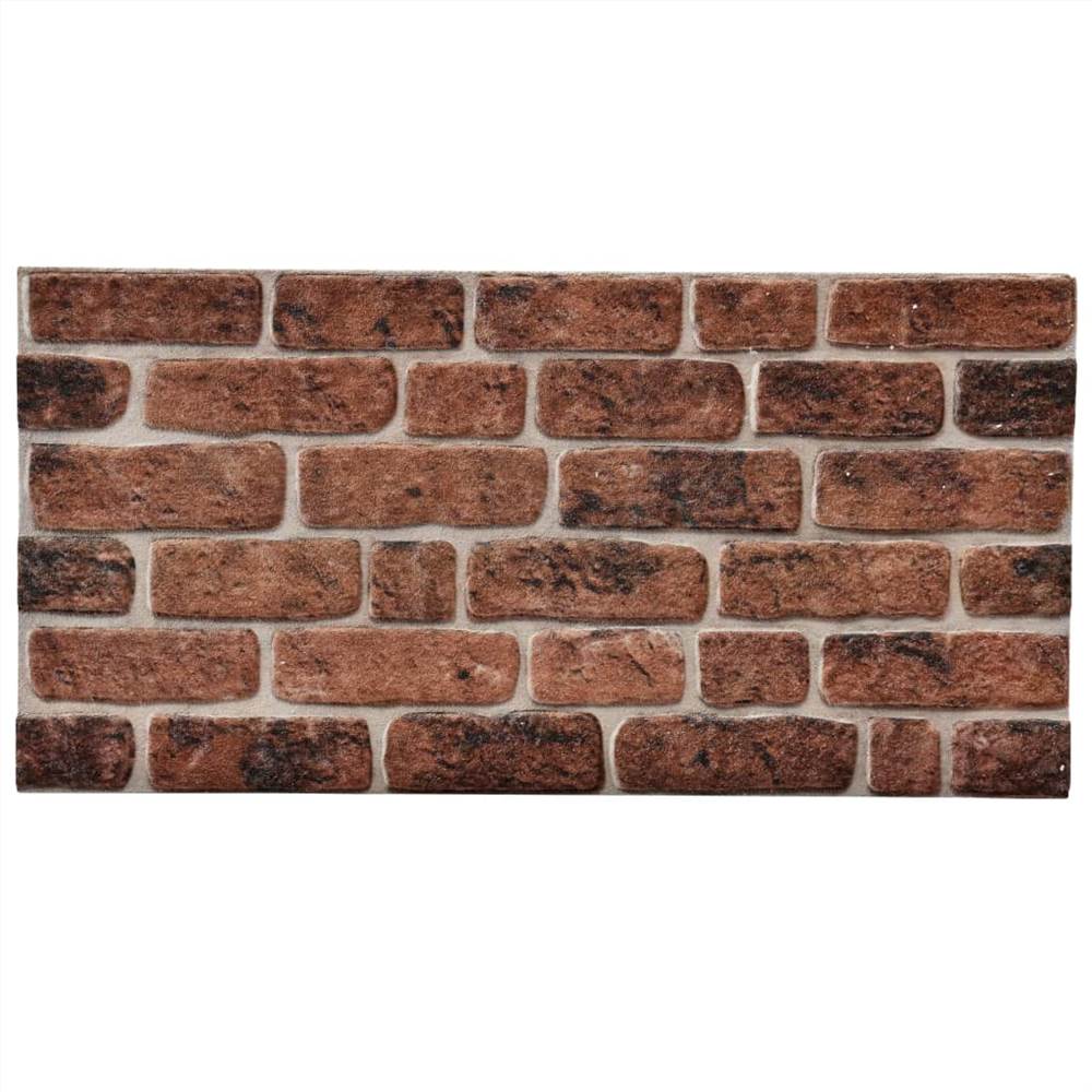 3D Wall Panels With Dark Brown Brick Design 10 Pcs EPS 11 3D Wall Panels with Dark Brown Brick Design 10 pcs EPS