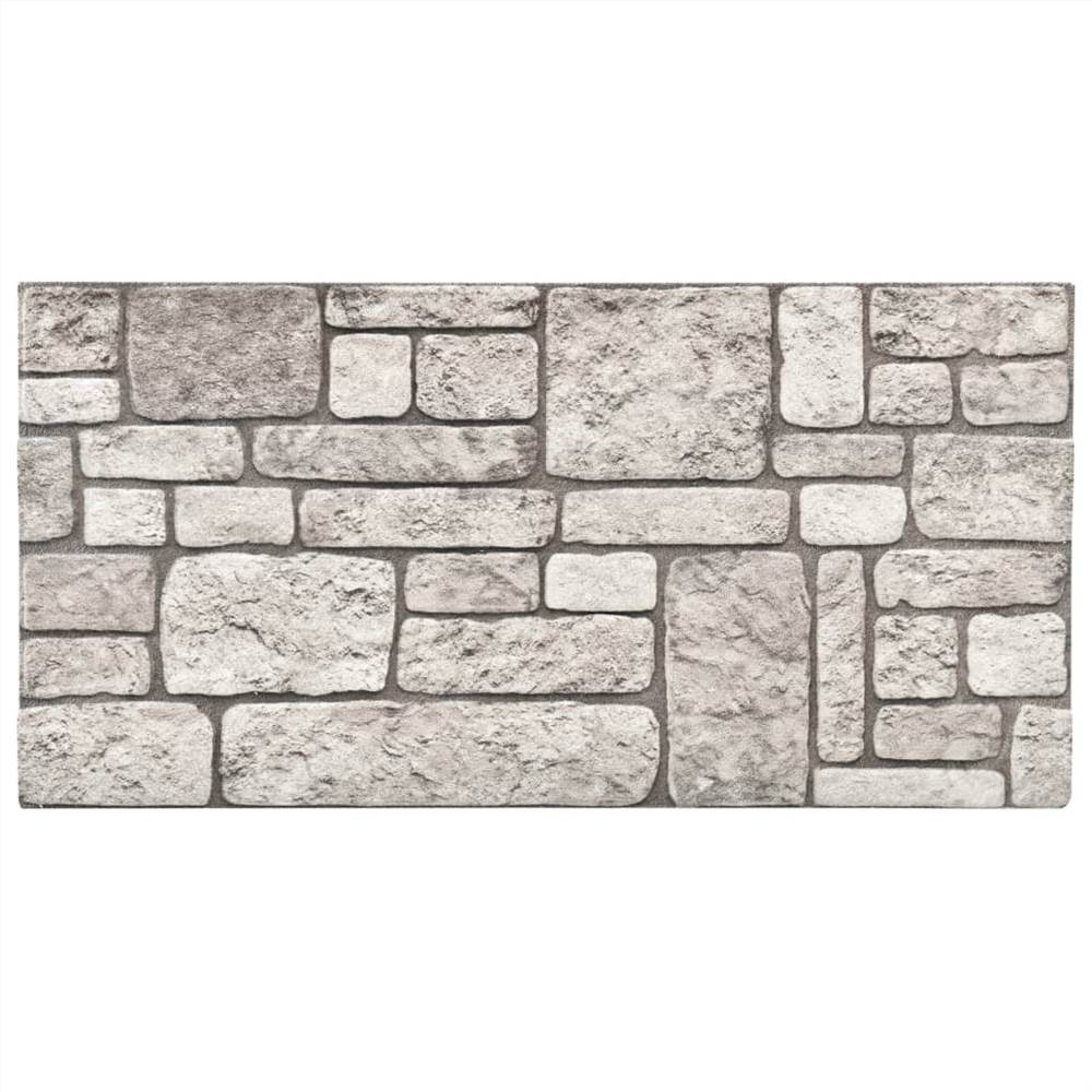 3D Wall Panels with Grey Brick Design 10 pcs EPS